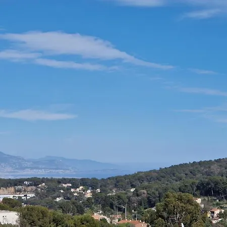 Beautiful Sea View House Semesterbostad Vallauris